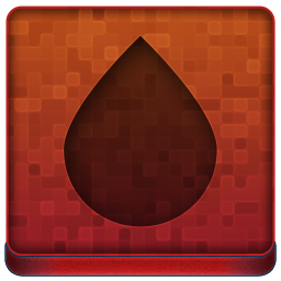 Red Water Drop Icon 256x256 png