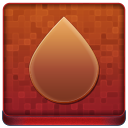 Red Water Drop Coloured Icon 256x256 png