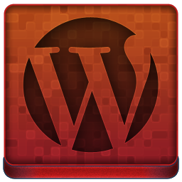 Red WordPress Icon 256x256 png
