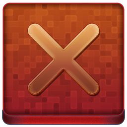 Red X Coloured Icon 256x256 png