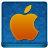 Blue Apple Coloured Icon 48x48 png