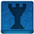 Blue Chess Tower Icon 48x48 png