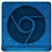 Blue Chrome Icon