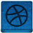 Blue Dribbble Icon