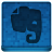 Blue Evernote Icon 48x48 png