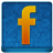 Blue Facebook Coloured Icon 48x48 png