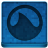 Blue Grooveshark Icon 48x48 png