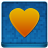 Blue Heart Coloured Icon 48x48 png