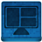 Blue LCD Icon 48x48 png
