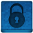 Blue Lock Icon 48x48 png