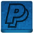 Blue PayPal Icon 48x48 png