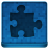 Blue Puzzle Icon 48x48 png
