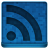 Blue RSS Icon 48x48 png