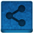 Blue Share Icon 48x48 png