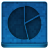 Blue Statistics Round Icon 48x48 png