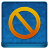 Blue Stop Coloured Icon