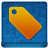 Blue Tag Coloured Icon 48x48 png