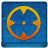 Blue Target Coloured Icon