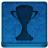 Blue Trophy Icon 48x48 png