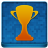 Blue Trophy Coloured Icon