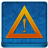Blue Warning Coloured Icon
