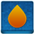 Blue Water Drop Coloured Icon 48x48 png