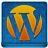 Blue WordPress Coloured Icon 48x48 png