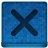 Blue X Icon 48x48 png