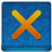 Blue X Coloured Icon