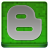 Green Blogger Coloured Icon 48x48 png