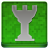 Green Chess Tower Coloured Icon