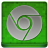 Green Chrome Coloured Icon
