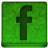 Green Facebook Icon 48x48 png