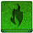 Green Fire Icon 48x48 png