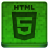 Green HTML5 Icon