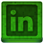 Green Linked In Icon