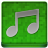 Green Music Coloured Icon 48x48 png