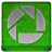 Green Picassa Coloured Icon