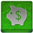 Green Piggy Coloured Icon 48x48 png