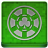 Green Poker Chip Coloured Icon 48x48 png