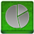 Green Statistics Round Coloured Icon