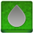 Green Water Drop Coloured Icon