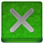 Green X Coloured Icon