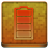 Orange Battery Coloured Icon 48x48 png