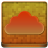 Orange Cloud Coloured Icon 48x48 png