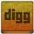 Orange Digg Icon 48x48 png