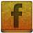 Orange Facebook Icon 48x48 png