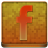 Orange Facebook Coloured Icon 48x48 png