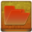 Orange Folder Coloured Icon 48x48 png