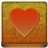 Orange Heart Coloured Icon